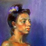 Orchids, pastel