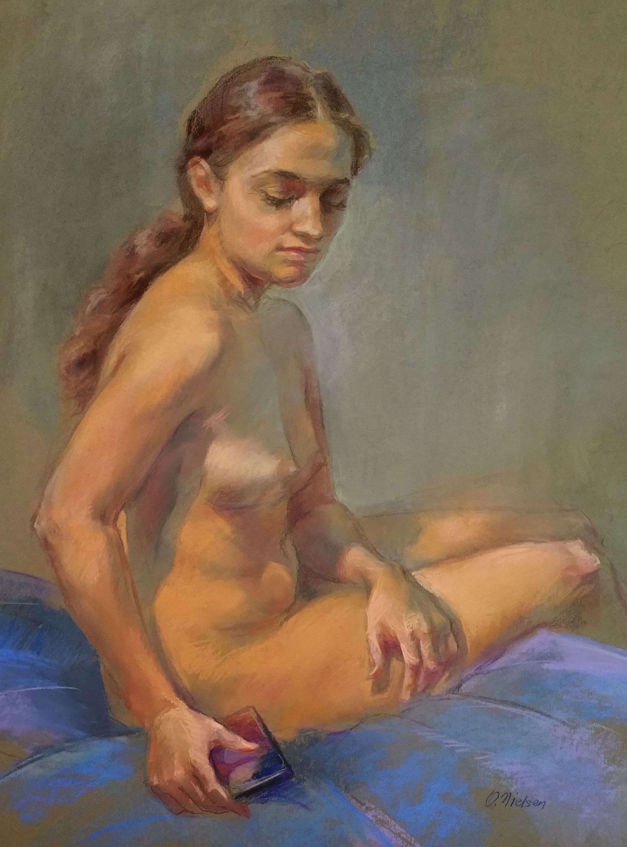 Midnight Message, Pastel, 24 x 18